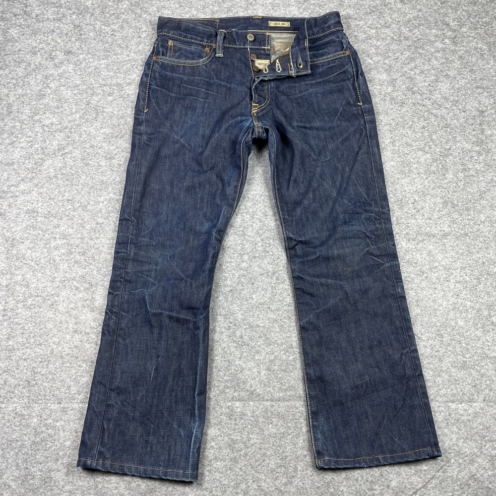 Polo Ralph Lauren Jeans Mens 30x30 (Fits 30x26) Dark Blue Bootcut Button Fly
